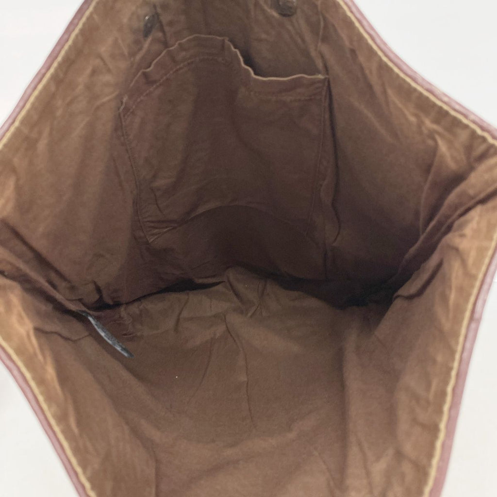 Hermes Tote Bag Amedabadiago Leather Brown Silver — view 4