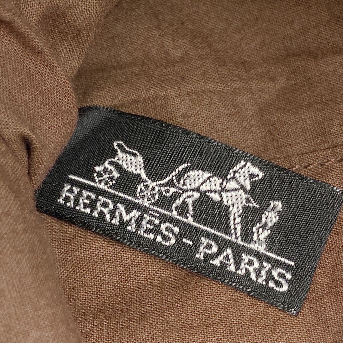 Hermes Tote Bag Amedabadiago Leather Brown Silver — view 5