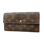 Louis Vuitton Wallet Monogram Portefeuille Monnaie Credit Brown