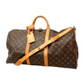 Louis Vuitton Boston Bag Monogram Keepall Bandouliere 55 Brown