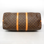 Louis Vuitton Boston Bag Monogram Keepall Bandouliere 55 Brown — view 3