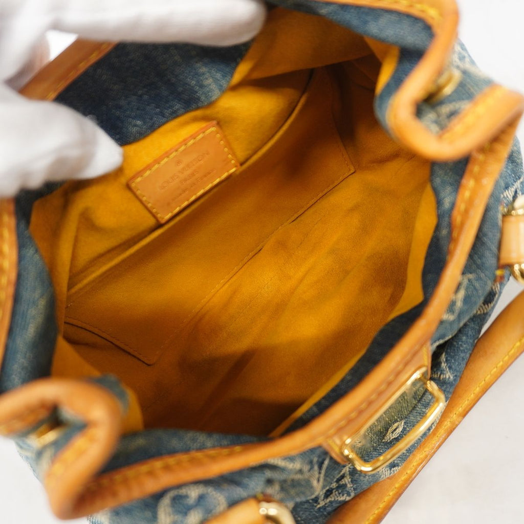Louis Vuitton Handbag Monogram Denim Pleaty Blue — view 4