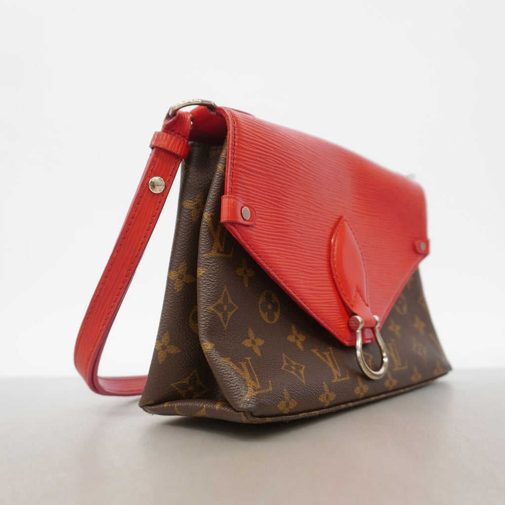 Louis Vuitton Shoulder Bag Monogram Saint Michel Brown Coquelicot — view 2