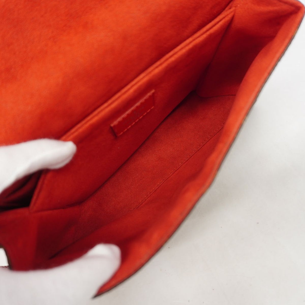 Louis Vuitton Shoulder Bag Monogram Saint Michel Brown Coquelicot — view 4