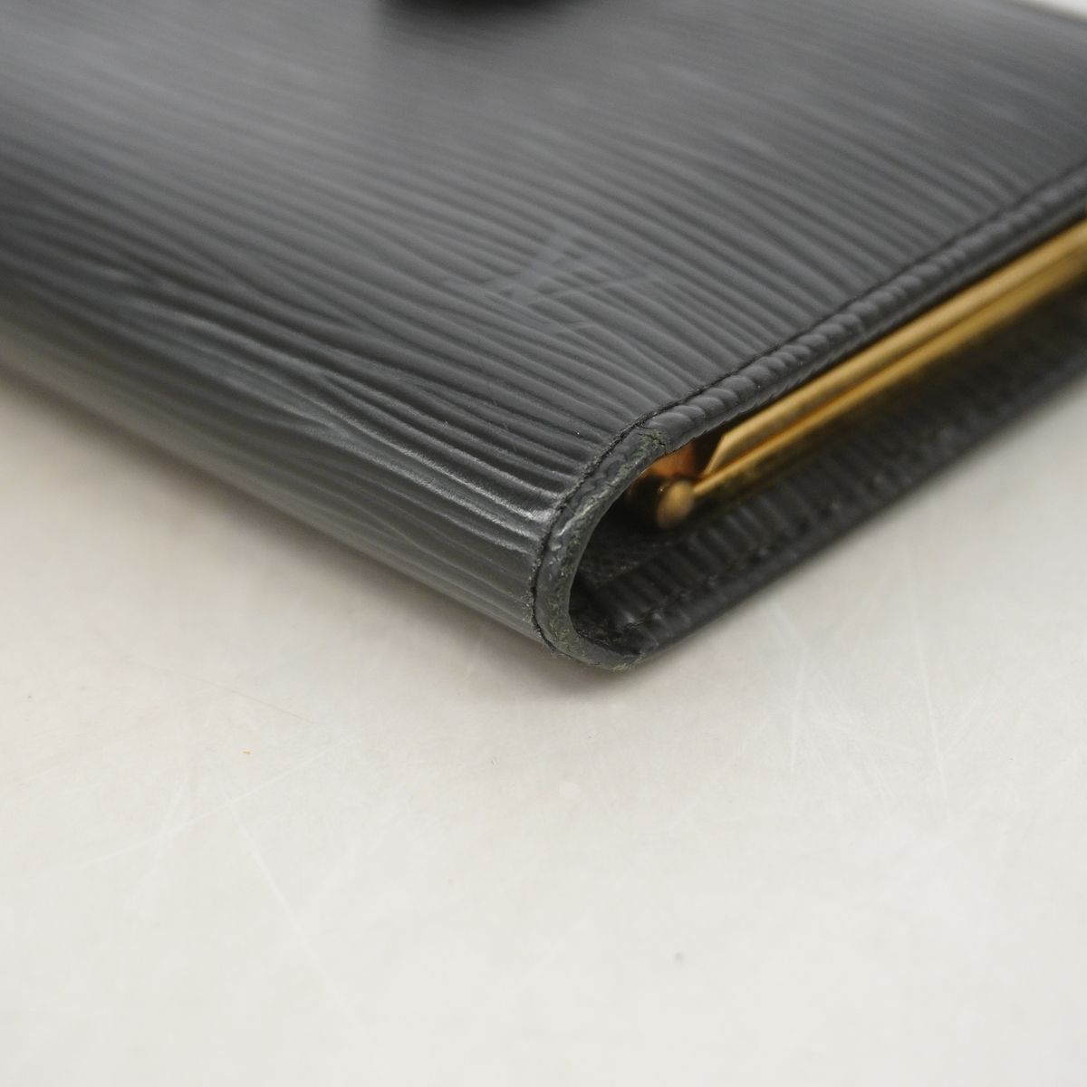 Louis Vuitton Wallet Epi Porte Monnaie Billets Viennois Noir — view 5