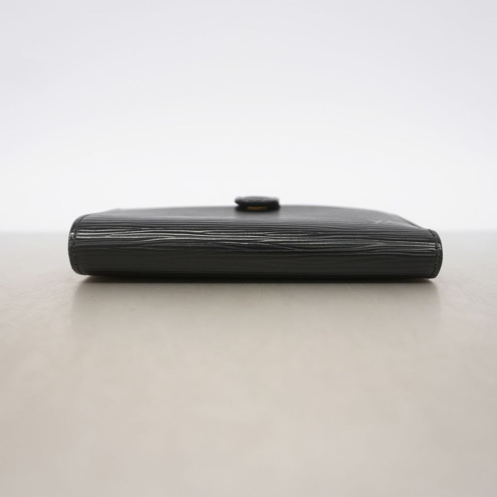 Louis Vuitton Wallet Epi Porte Monnaie Billets Viennois Noir — view 2