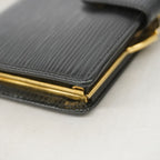Louis Vuitton Wallet Epi Porte Monnaie Billets Viennois Noir — view 6