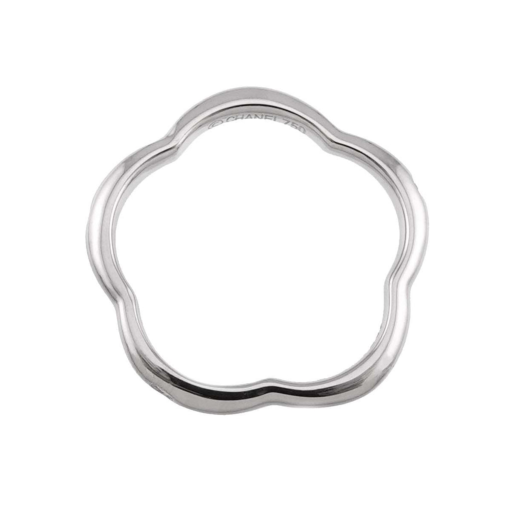 Chanel Camellia 47 Ring Diamond 18K White Gold 750 — view 7