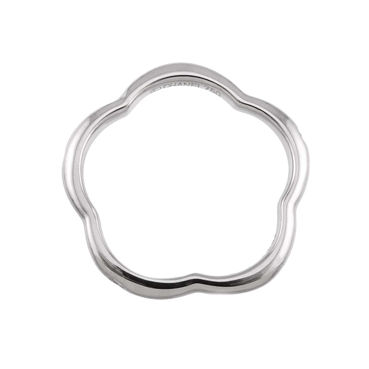 Chanel Camellia 47 Ring Diamond 18K White Gold 750 — view 7