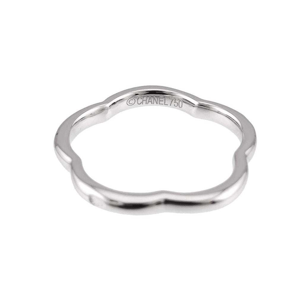 Chanel Camellia 47 Ring Diamond 18K White Gold 750 — view 4