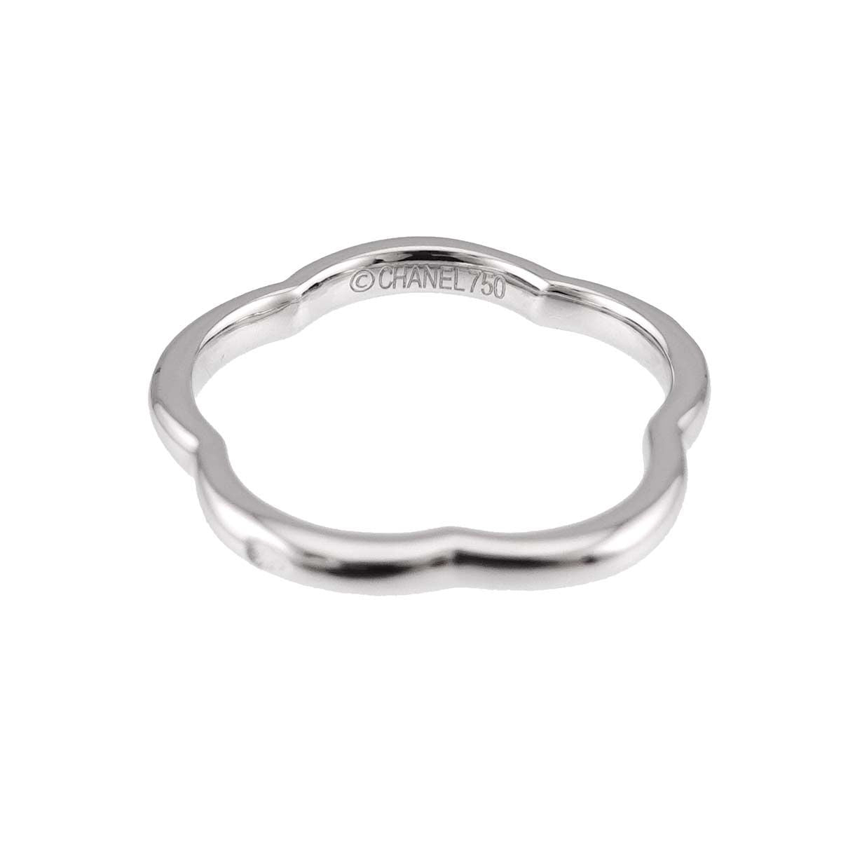Chanel Camellia 47 Ring Diamond 18K White Gold 750 — view 4