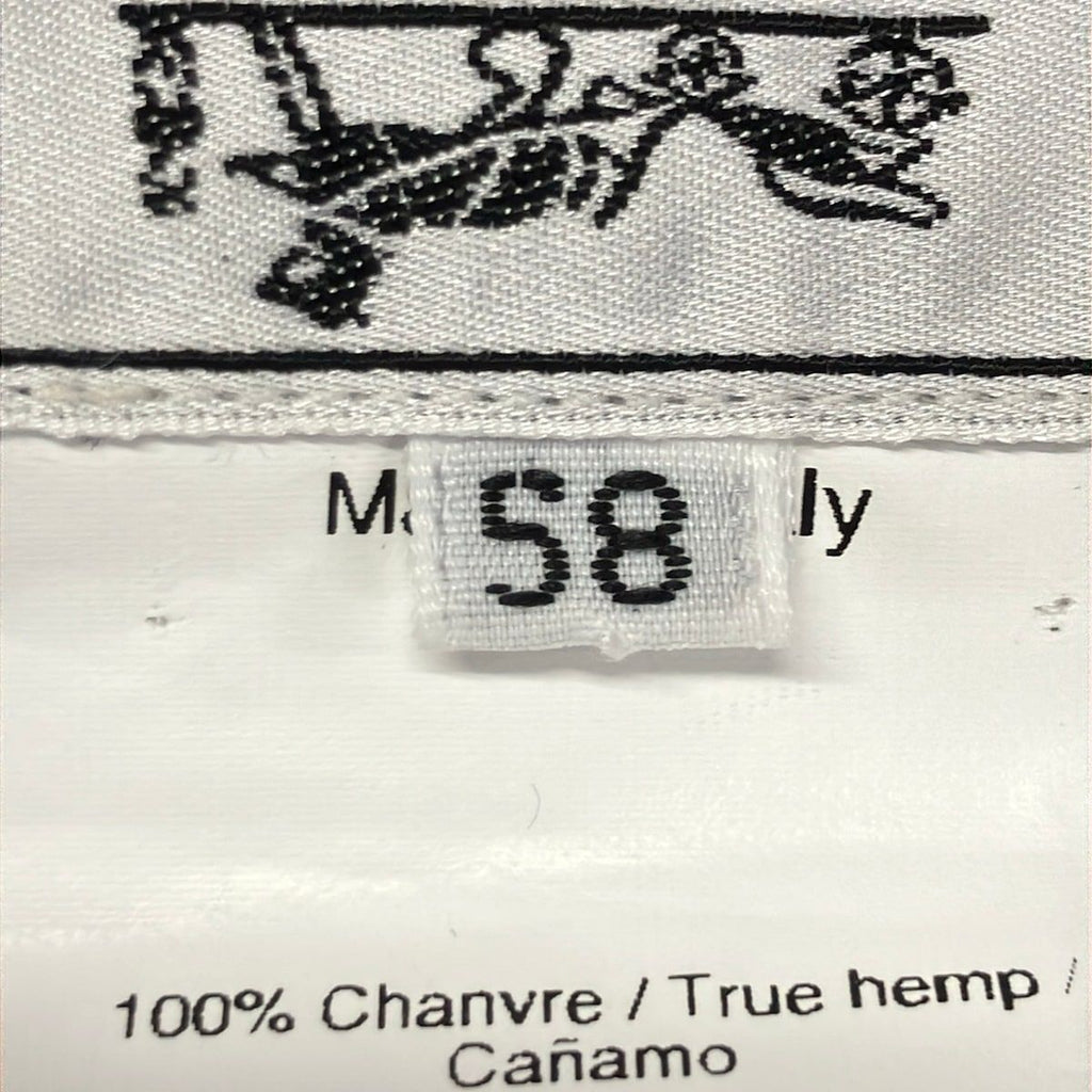 Hermes Hat 58 Navy Orange Ivory Straw Hat Cotton — view 7