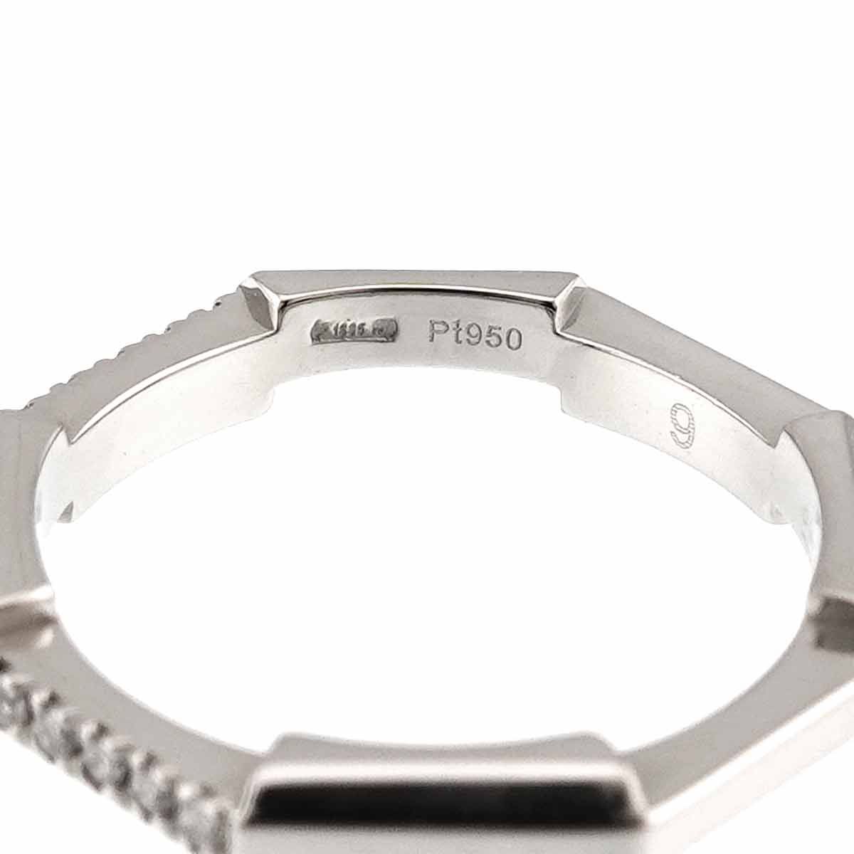 Gucci Link to Love Ring Diamond Platinum — view 4