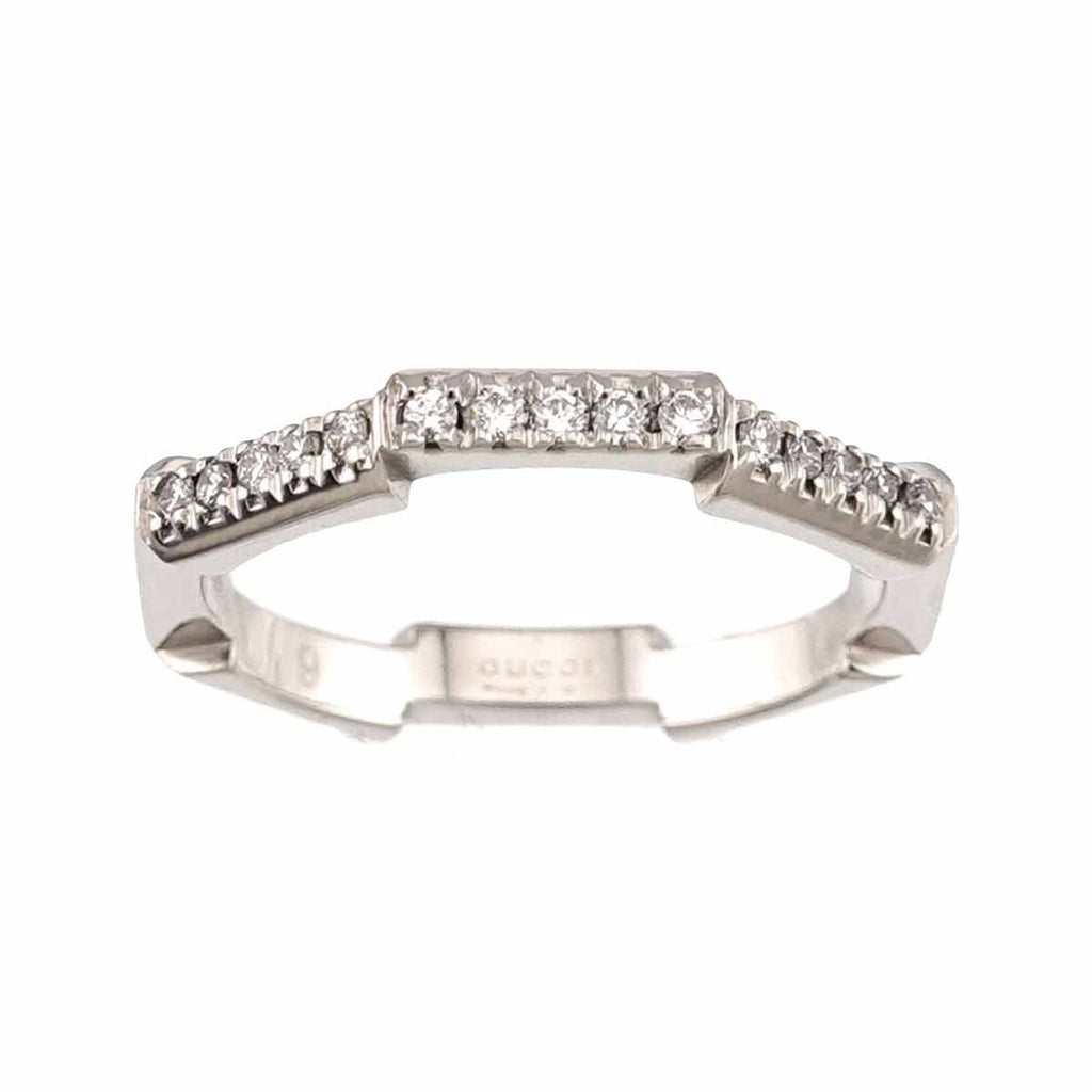 Gucci Link to Love Ring Diamond Platinum — view 2