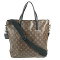 Louis Vuitton Tote Bag Kitan Monogram Macassar Canvas Brown