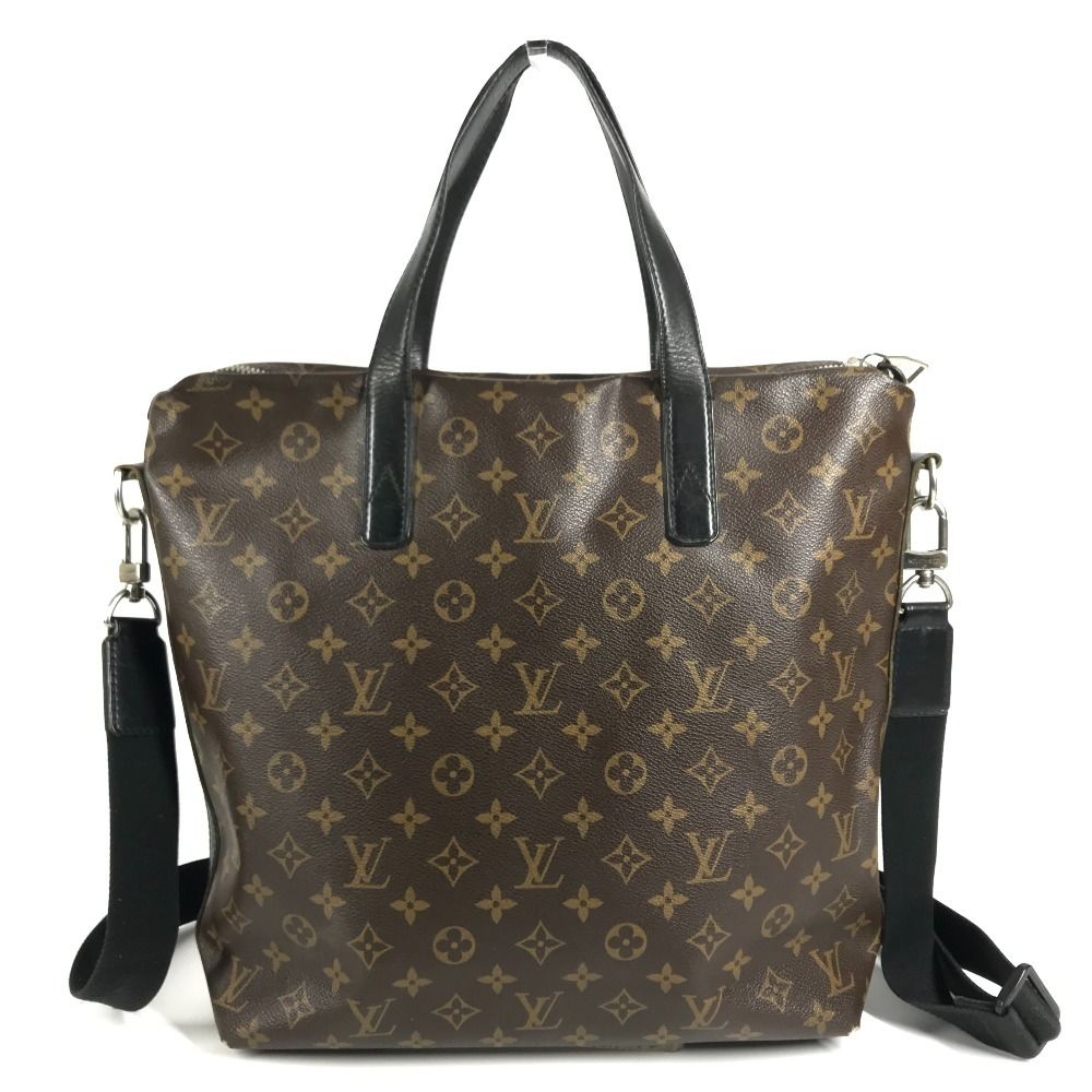 Louis Vuitton Tote Bag Kitan Monogram Macassar Canvas Brown — view 2