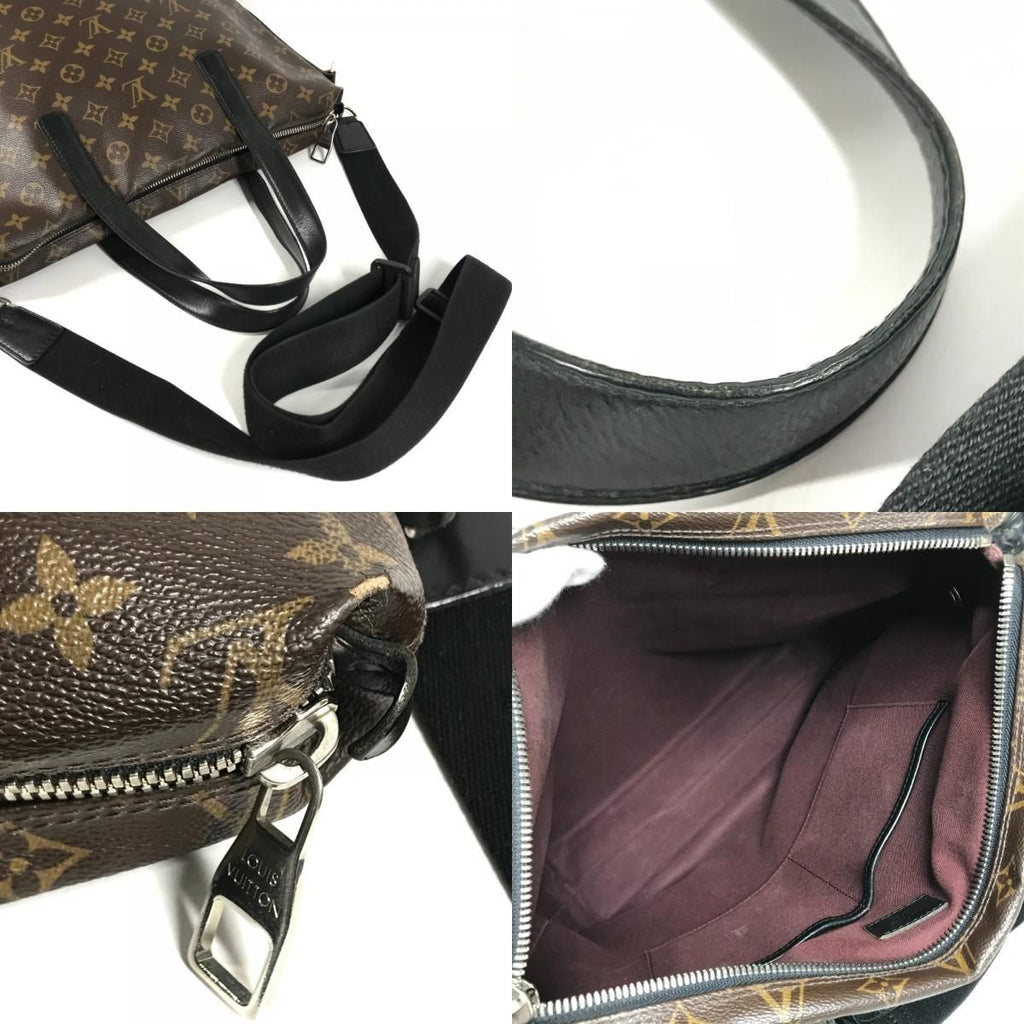 Louis Vuitton Tote Bag Kitan Monogram Macassar Canvas Brown — view 8