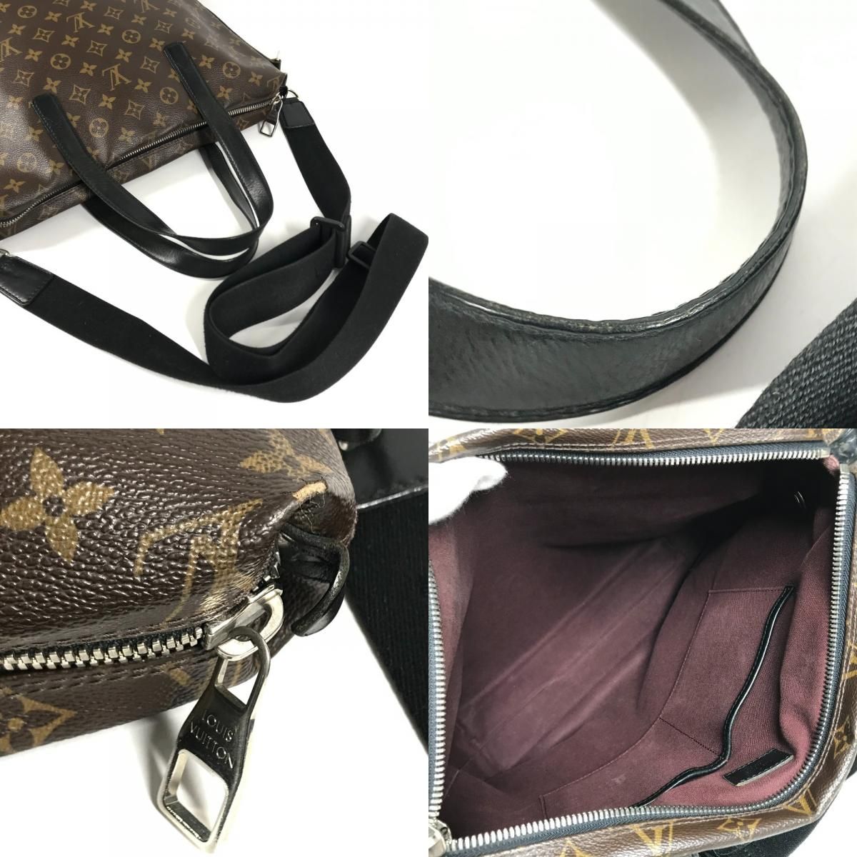 Louis Vuitton Tote Bag Kitan Monogram Macassar Canvas Brown — view 8