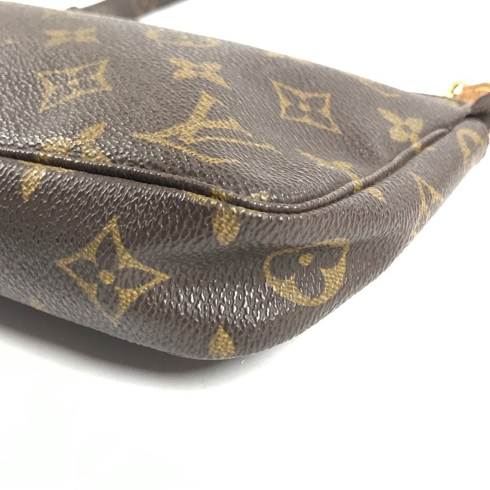 Louis Vuitton Shoulder Bag Pochette Accessoires Monogram Canvas Brown — view 6