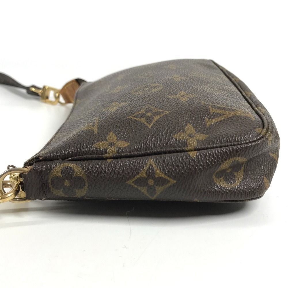 Louis Vuitton Shoulder Bag Pochette Accessoires Monogram Canvas Brown — view 4