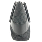 Gucci Shoulder Bag GG Logo Canvas Leather Black — view 3