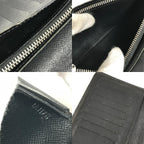 Louis Vuitton Wallet Portefeuille Brazza Taiga Leather Black — view 8