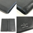 Louis Vuitton Wallet Portefeuille Brazza Taiga Leather Black — view 7