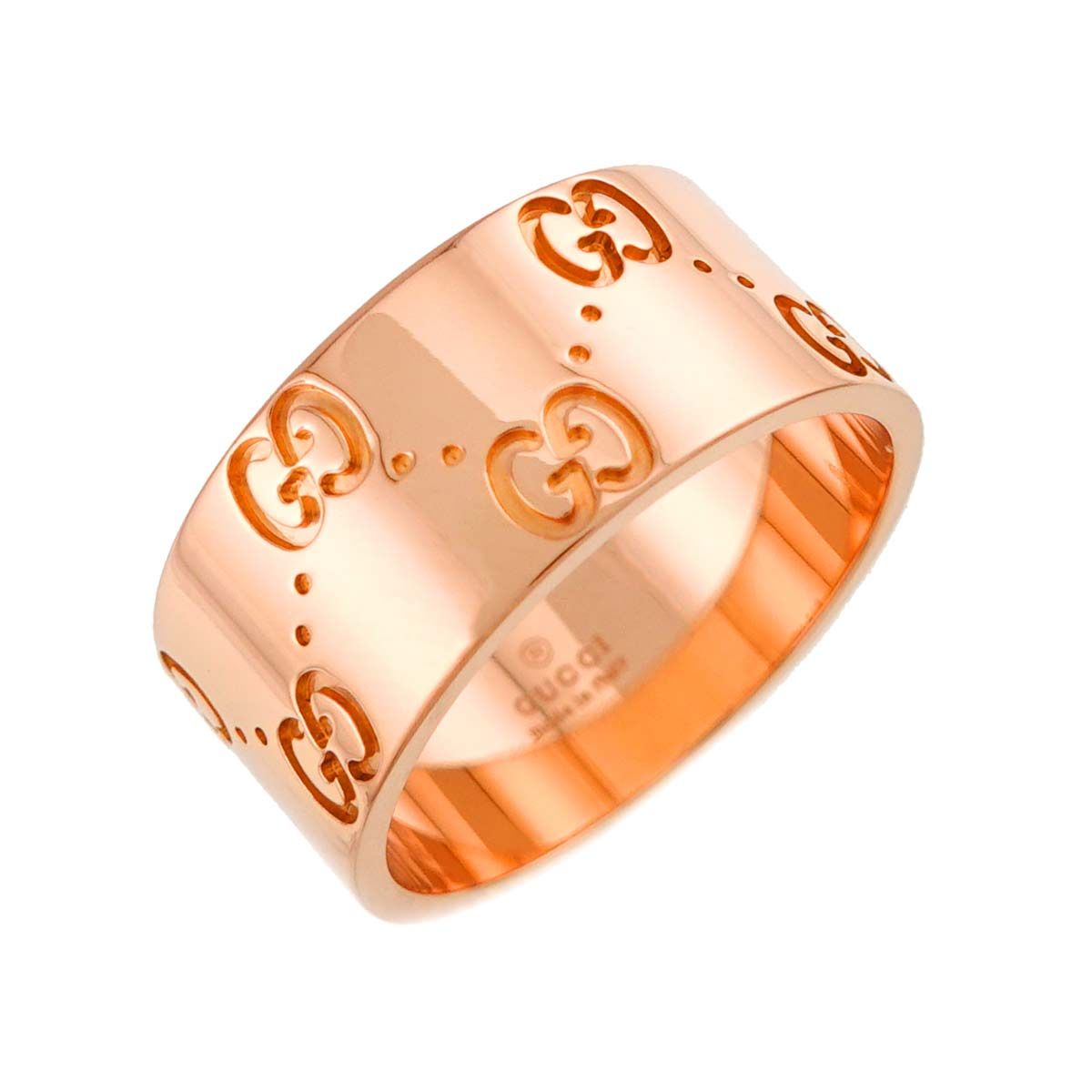 Gucci Icon Wide Ring 18k Pink Gold 750 — view 5