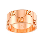 Gucci Icon Wide Ring 18k Pink Gold 750 — view 2