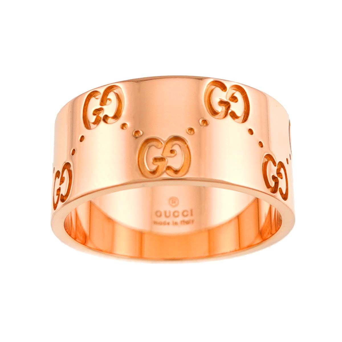 Gucci Icon Wide Ring 18k Pink Gold 750 — view 2