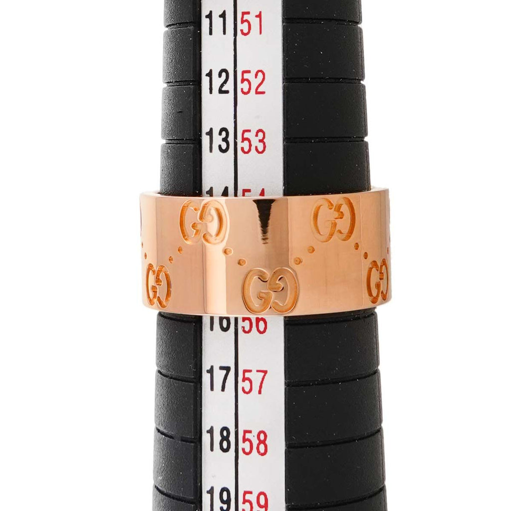 Gucci Icon Wide Ring 18k Pink Gold 750 — view 6
