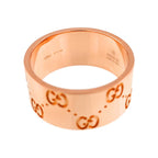 Gucci Icon Wide Ring 18k Pink Gold 750 — view 4