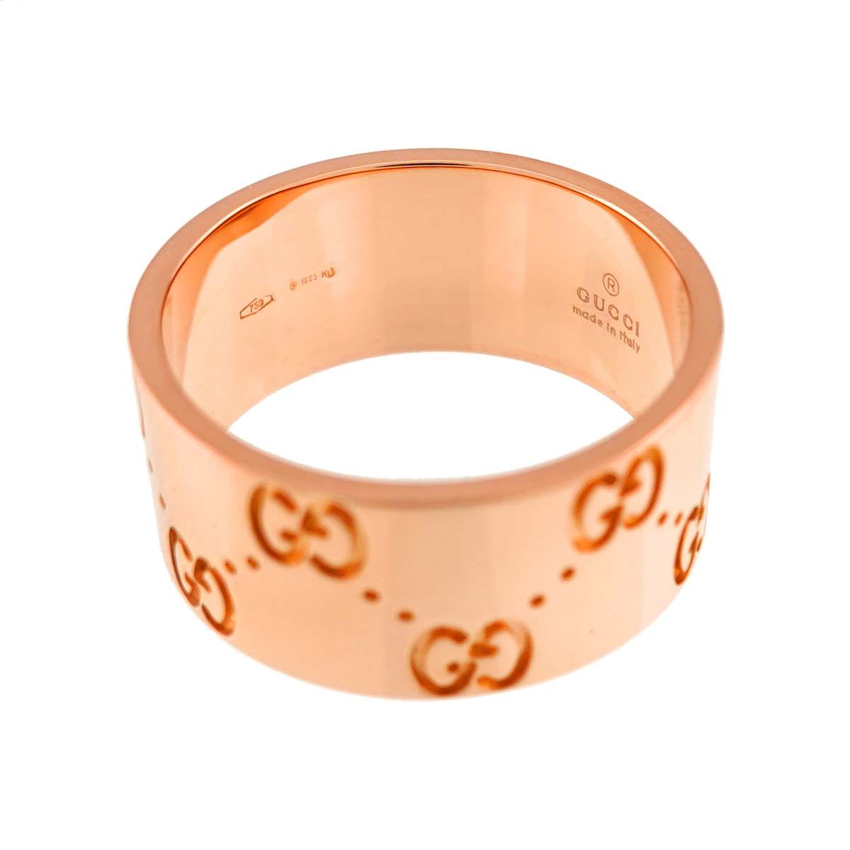Gucci Icon Wide Ring 18k Pink Gold 750 — view 4