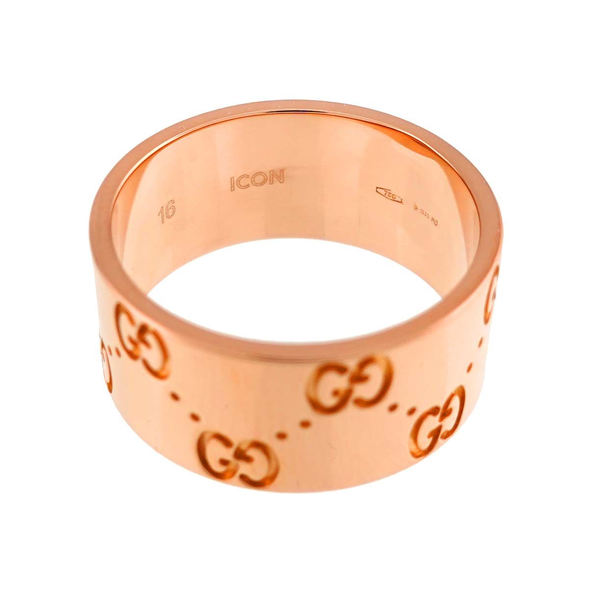 Gucci Icon Wide Ring 18k Pink Gold 750 — view 3
