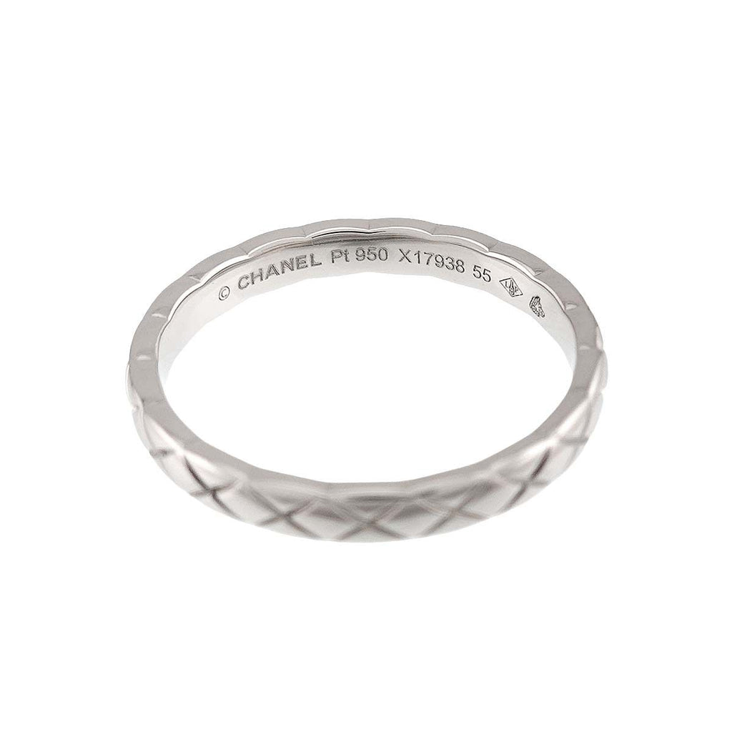 Chanel Coco Crush Small SM 55 Ring Platinum Quilted — view 4
