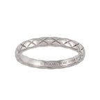 Chanel Coco Crush Small SM 55 Ring Platinum Quilted — view 2