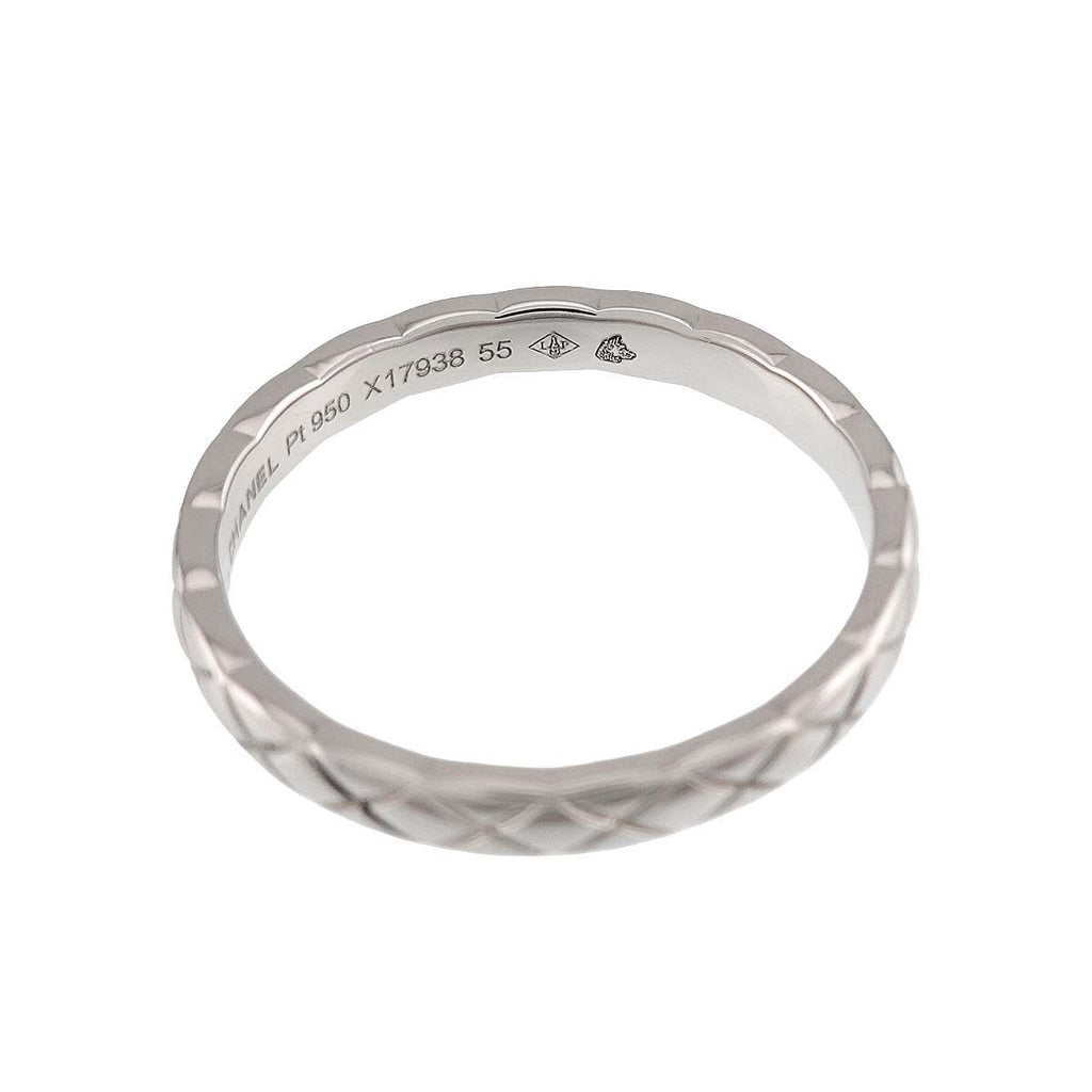 Chanel Coco Crush Small SM 55 Ring Platinum Quilted — view 3