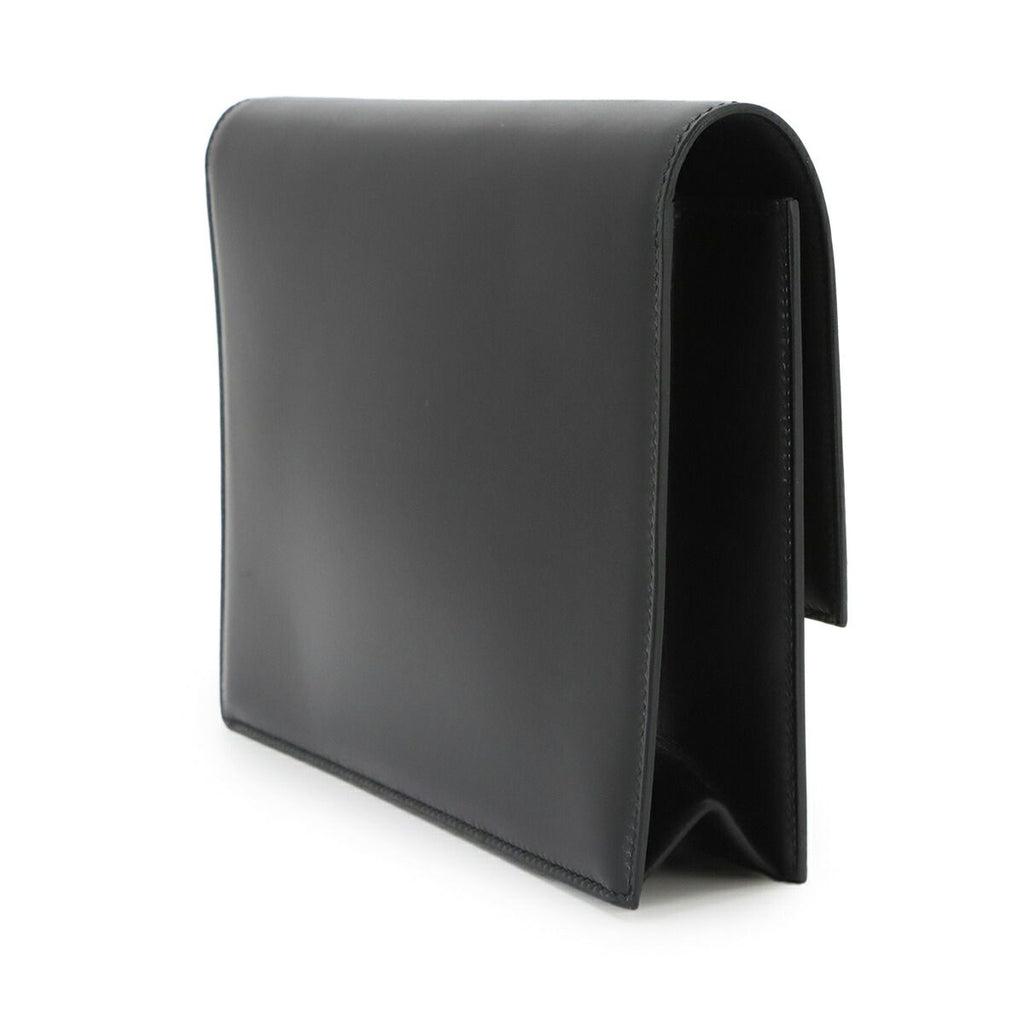 Hermes Verrou Clutch Box Calf Black Gold — view 4