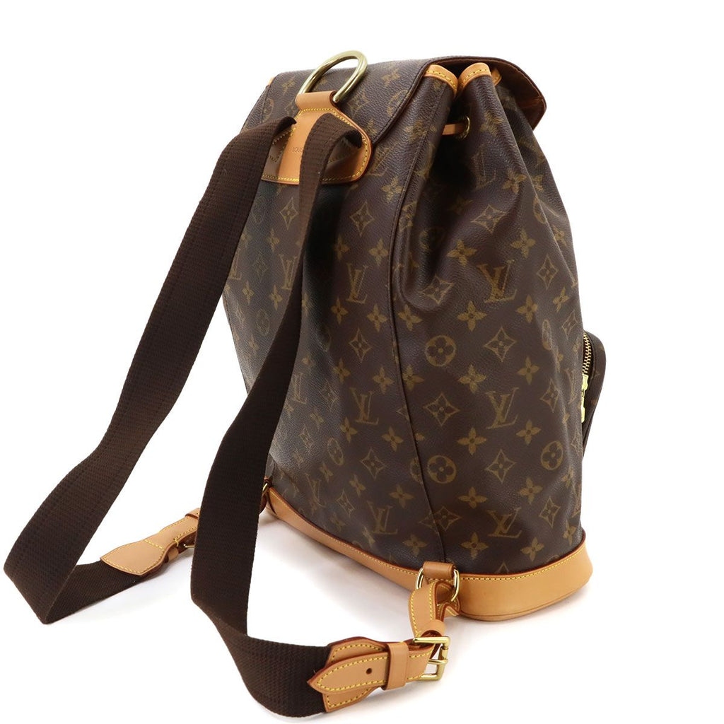 Louis Vuitton Monogram Montsouris GM Backpack Brown — view 3