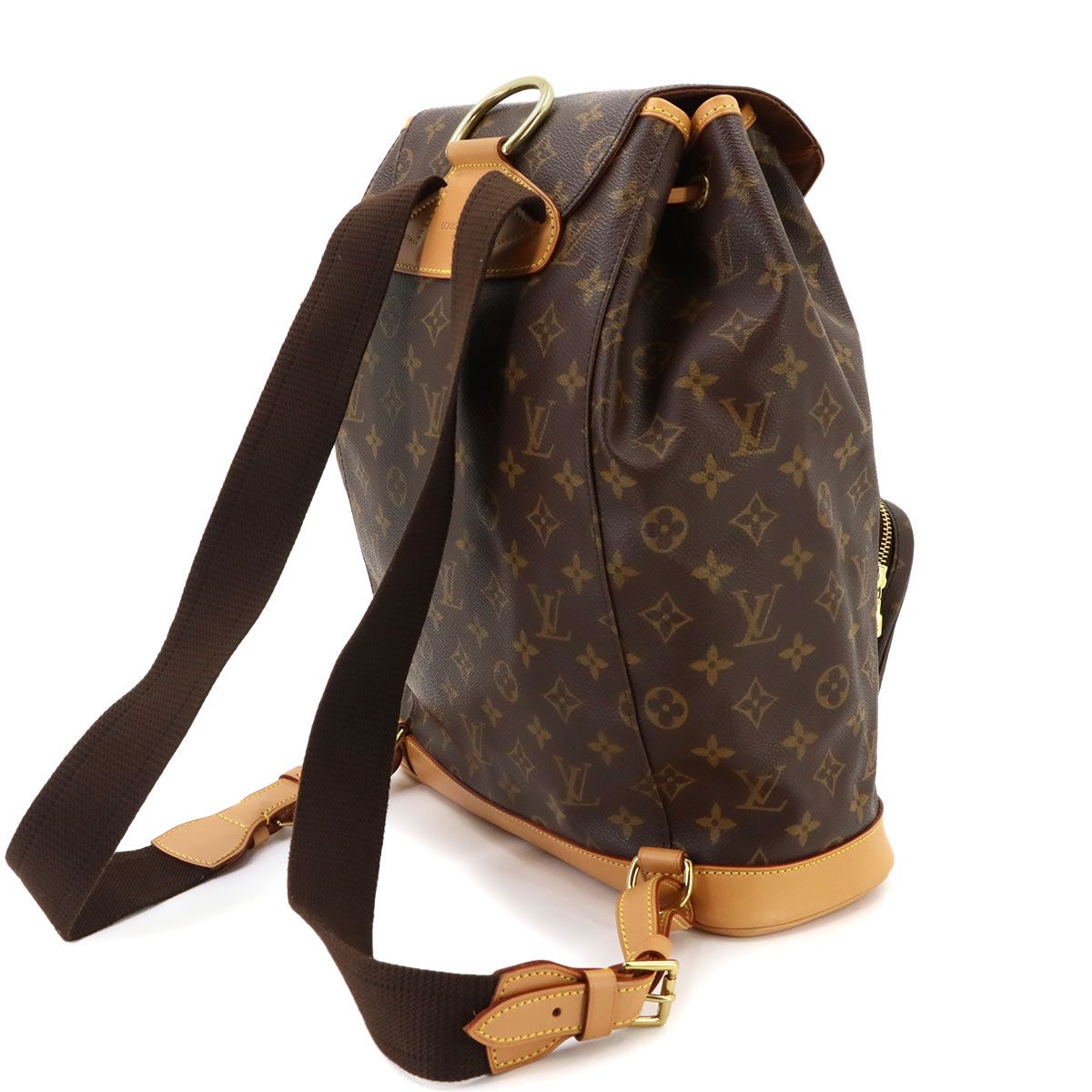 Louis Vuitton Monogram Montsouris GM Backpack Brown — view 3
