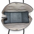 Hermes Garden Party 36 PM Tote Bag Toile H Leather Black Gray — view 6