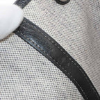 Hermes Garden Party 36 PM Tote Bag Toile H Leather Black Gray — view 7
