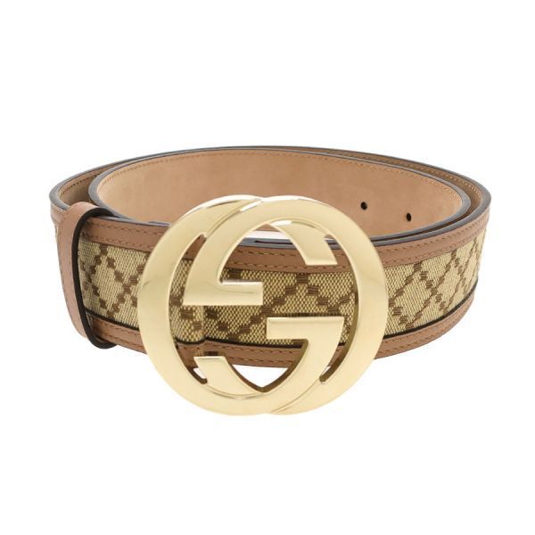 Gucci Interlocking Belt Beige