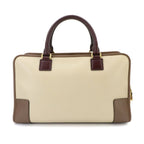 Loewe Amazona 36 Hand Bag Leather Beige Brown Bordeaux Gold — view 3