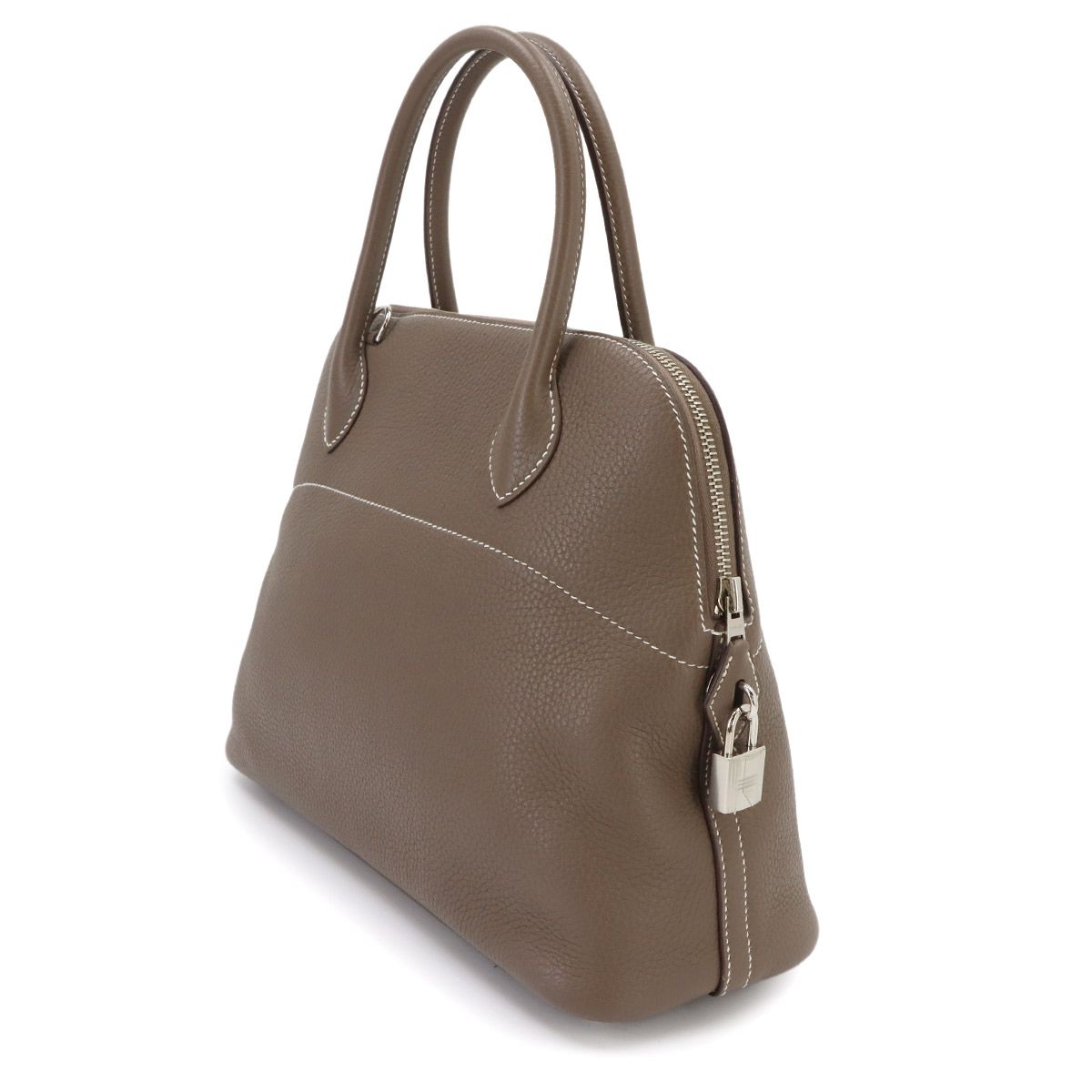 Hermes Bolide 31 2-Way Bag Taurillon Clemence Etoupe Silver — view 4