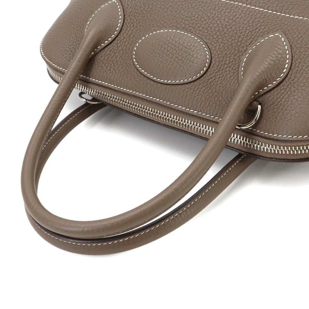 Hermes Bolide 31 2-Way Bag Taurillon Clemence Etoupe Silver — view 6
