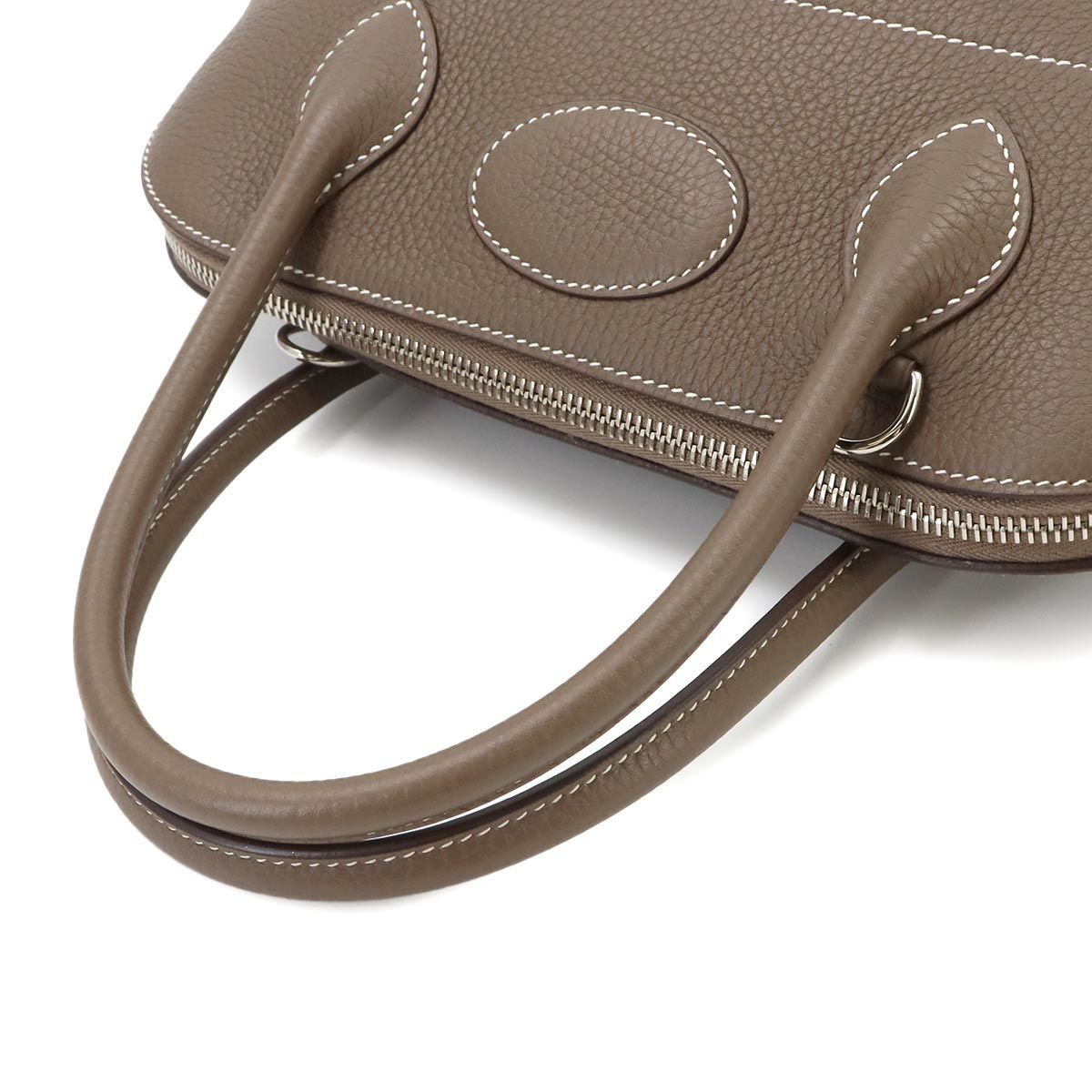 Hermes Bolide 31 2-Way Bag Taurillon Clemence Etoupe Silver — view 6