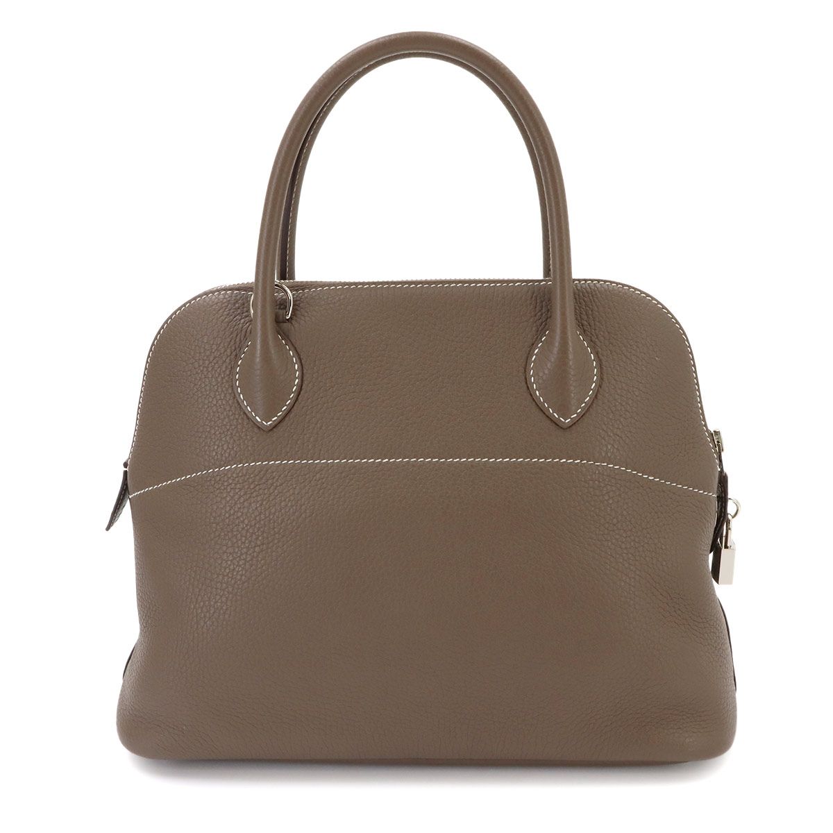 Hermes Bolide 31 2-Way Bag Taurillon Clemence Etoupe Silver — view 3