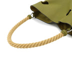 Hermes Mangeoire MM Hand Bag Taurillon Clemence Green — view 5
