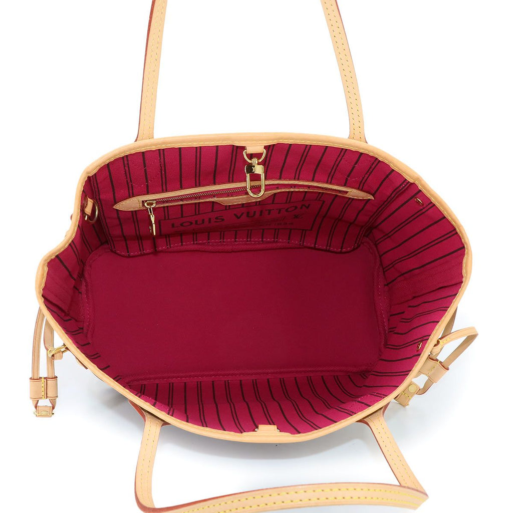 Louis Vuitton Monogram Neverfull PM Tote Bag Brown Pivoine — view 7